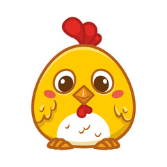 Baby chick cartoon vector illustration