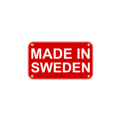 Made in Sweden icon isolated on transparent background