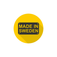 Made in Sweden icon isolated on transparent background