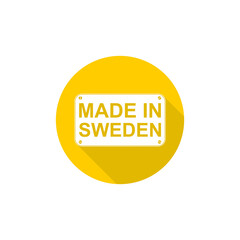 Made in Sweden icon isolated on transparent background
