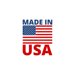 Made in USA icon isolated on transparent background