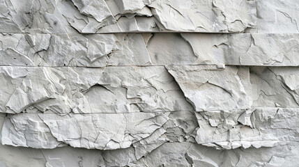 White stone wall texture masonry abstract stone background for design template banner horizontal