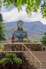 Obraz premium Lahaina Jodo Mission Buddhist Cultural Park