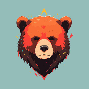 Bear Head Vector Illustration