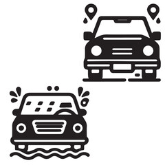 car vactor images -silhoutte of car Transportation car images - Silhouette of car	
