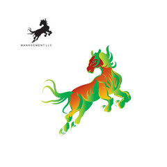 Jumping Horse logo design