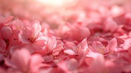 blooming beautiful pink flower background