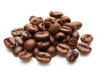 Obraz premium coffee beans on white background
