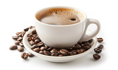 cup of coffee A medium roast blend of Arabica and Robusta, created specifically for breakfast