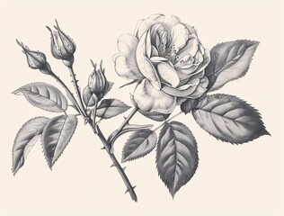 Rose of the Month A Flower's Journey Through Time Generative AI