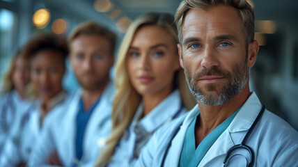 Group of doctors standing next to each other