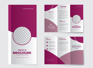 Ti-Fold Corporate business brochure design layout.print to ready design.
