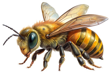 bee on a transparent background