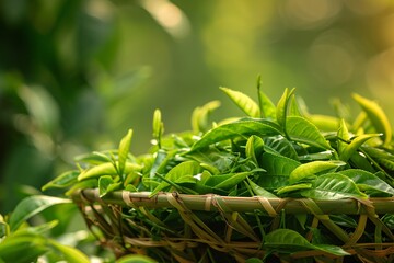 A Basket of Fresh Leaves for a Monthly Cleaning Routine Generative AI