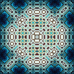 Seamless square abstract pattern. Art texture. Textiles and fashion