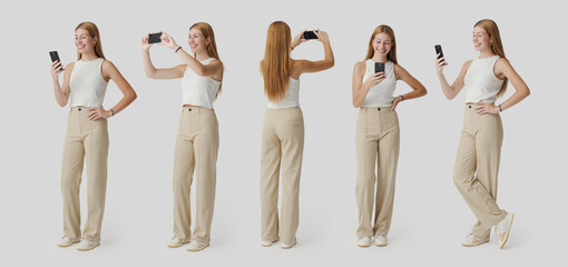 Young woman using a smartphone