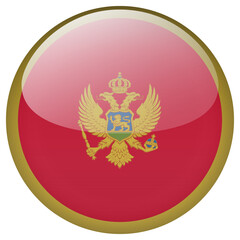 Montenegro flag button.