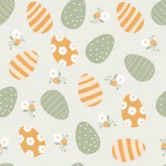 Foto op Aluminium Seamless pattern of Easter eggs. Vector © 210484kate