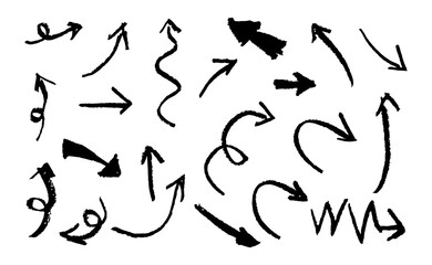 Arrows 2 on a white background, vector illustration.
