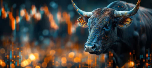 Foto op Plexiglas Bull market. Asian financial market concept © Vadim