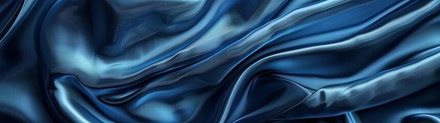 Obraz premium Abstract background with blue silk