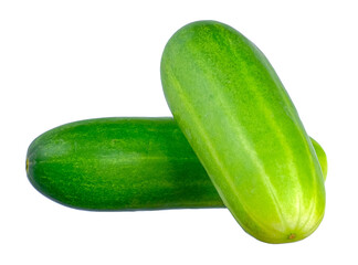 Cucumbers isolated on the white background