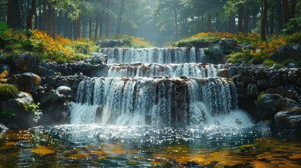 Forest waterfalls