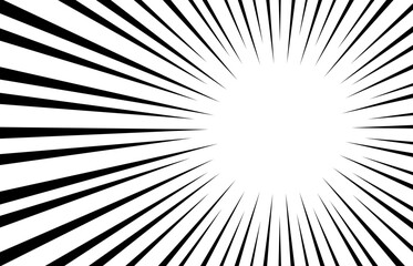 Naklejka premium Radial Frame, Sunburst Border 