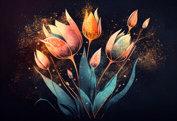 abstract flower background
