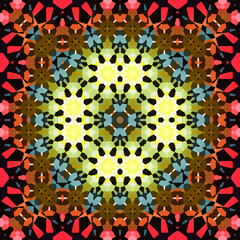 Seamless square art pattern. The pattern is abstract. The texture is mysterious