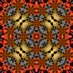 Seamless abstract square pattern. Watercolor and alcohol ink. Author's patterns