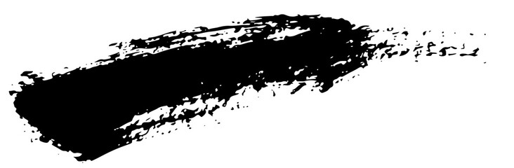 Obraz premium Brush stroke grunge transparent background, ink stroke, brush paint, hand draw