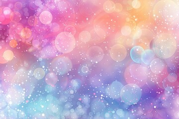 A colorful background with many small circles and a few larger ones