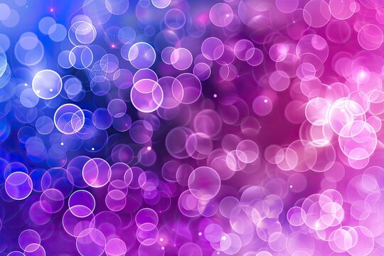 A purple and blue background with many small circles