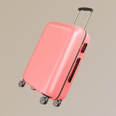 pink bag travel vector