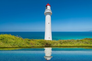 Der spiegelnde Leuchtturm