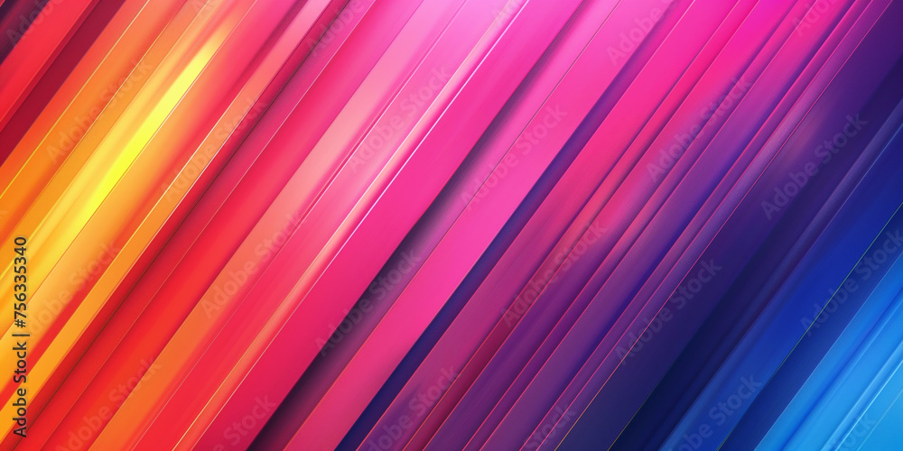 Canvas Prints illustration of abstract rainbow waves background. created with generative ai