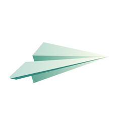 paper plane isolated on white