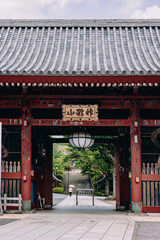 Entrance of the temple in Tokyo