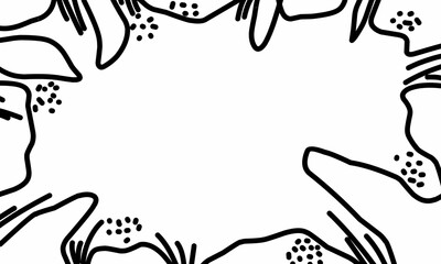 abstract line art black and white background with copy spaces