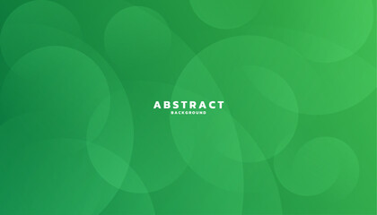 Green gradient background with circle elements