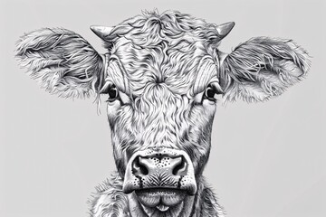 Furry Face of the Month A Cow's Eyes and Mouth Generative AI