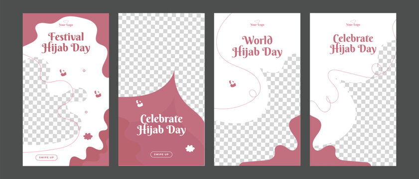 world hijab day celebration instagram stories collection