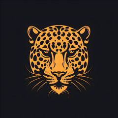 "Fierce Leopard: Bold Logo Illustration"