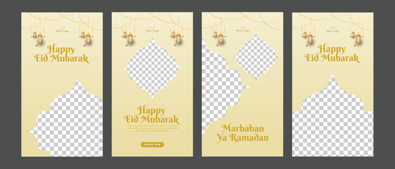 Set of Ramadan instagram sale social media stories collection banner ads