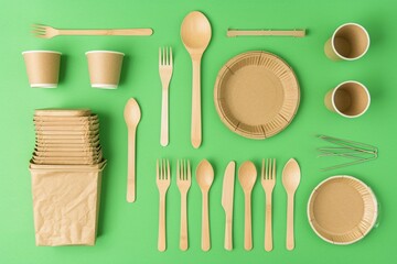 Eco-Friendly Dining Setup for a Sustainable Lifestyle Generative AI