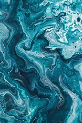 Obraz premium Oceanic Waves Generative AI