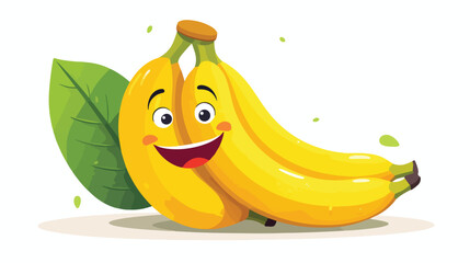 A bashful banana blushing bright yellow feeling 