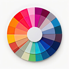 Color Wheel With Different Colors of Paint