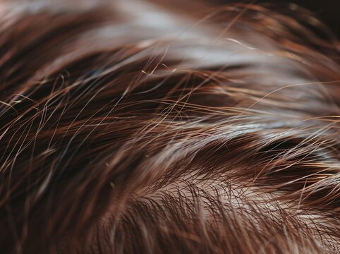 Brown Hair in a Ponytail A Monthly Event Celebration Generative AI